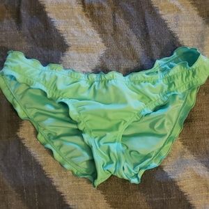 VS cheeky ruffle scrunch butt bikini bottoms